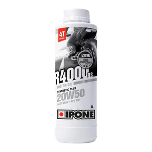 Aceite Motor para Moto Semi Sintético con Ester 20W50 Ipone R4000RS ROAD 4T 1 Lt